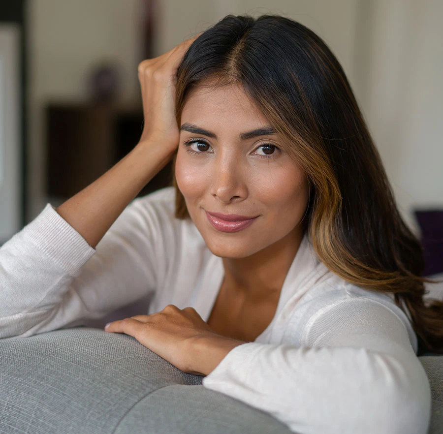 woman with white shirt and brown hair | Raj Dedhia MD San Francisco, CA